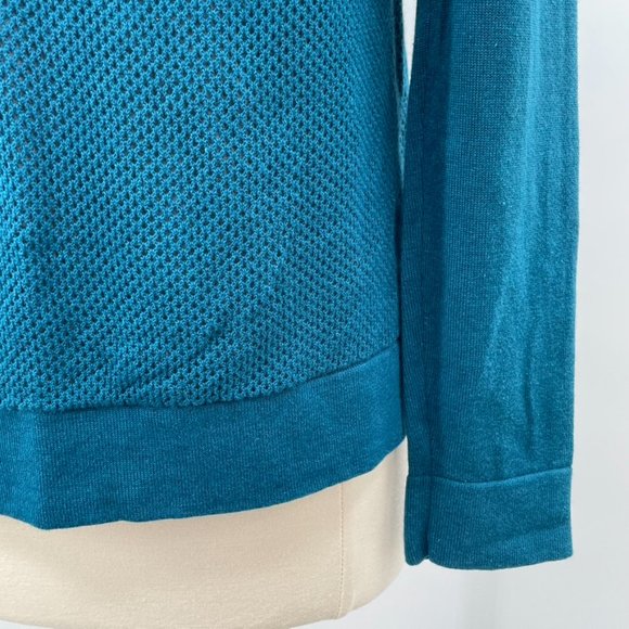 CAbi Womens Ever Teal Snap Cotton Blend Cardigan Sweater  Size Medium M  NWOT - Picture 7 of 11